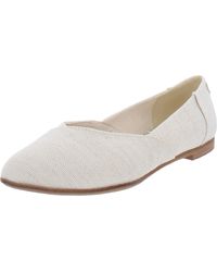 TOMS Classic Canvas Slip On Flats - Natural