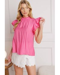 TRUEDAMES - Push The Limit Woven Top - Lyst