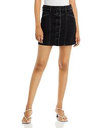 Rails - The Canyon Distressed Mini Denim Skirt - Lyst