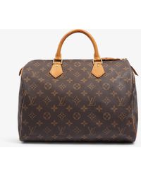 Louis Vuitton - Speedy Monogram Coated Canvas Top Handle Bag - Lyst