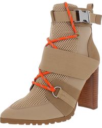 Steve Madden - Illusion Mesh Pointed Toe Ankle Boots - Lyst