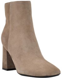 Calvin Klein - Izial Leather Block Heel Ankle Boots - Lyst