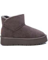 Xti - Suede Ankle Winter Boots 142197 - Lyst