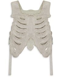 Satoshi Nakamoto - Ribcage Moto Vest - Lyst