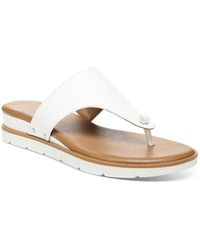 Style & Co. - Emma Faux Leather Thong Flat Sandals - Lyst