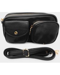 Fashnzfab - Solid Rectangle Crossbody Bag - Lyst