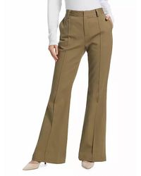 ATM - Cotton Blend Twill Flare Pants - Lyst