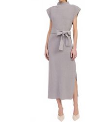 En Saison - Sarah Midi Sweater Dress - Lyst