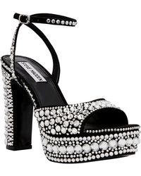 Steve Madden - Assured Platform Heels Rhinestone/ Assured-Blk - Lyst