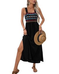 CHARLOTTE GREEN - Sleeveless Midi Dress - Lyst