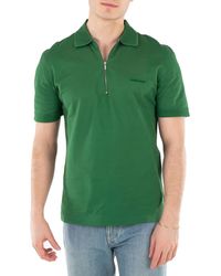 Ferragamo - Ferragamo Zip Collar Polo Shirt - Lyst