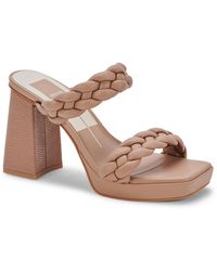 Dolce Vita - Ashby Faux Leather Open Toe Platform Sandals - Lyst