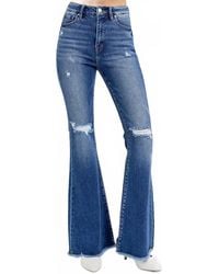 Risen - High Rise Flare Jeans - Lyst
