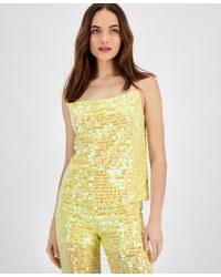 BOSS - Top Sequin Embellished Sleeveless Open Back Fts1098 - Lyst