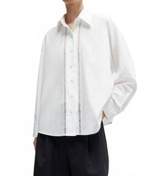 Cordera - Lace Button Down Shirt - Lyst