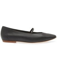 Pedro Garcia - Tila Crystal Strap Leather Ballerina Flat - Lyst