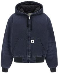 Carhartt - Garment-Dyed Jacket With Adjustable Hood And Quilted Lining - Lyst