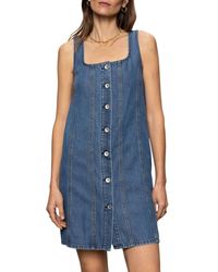 Sanctuary - Blossom Denim Mini Dress - Lyst