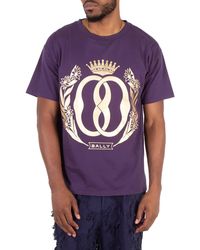 Bally - Emblem Print Short Sleeve Graphic T-Shirt - Lyst