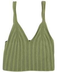 MM6 by Maison Margiela - Gauge Summer Ribbed Tank Top - Lyst