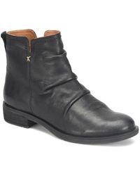 Söfft - Beckie Boots Leather Side Zipper Ankle Bootie Htat213 - Lyst