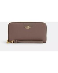 COACH - Long Zip Around Wallet - Lyst