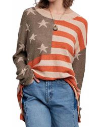 Easel - American Flag Sweater - Lyst
