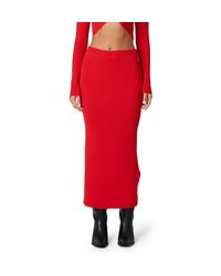 Nia - Paris Knit Midi Skirt - Lyst