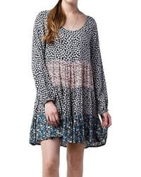 Kori - Mixed Print Tie Back Dress - Lyst