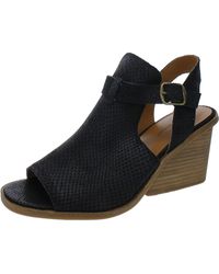 Lucky Brand - Labradite Leather Dressy Wedge Sandals - Lyst