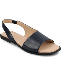 Journee Collection - Journee Brinsley Medium And Wide Width Flat Sandals - Lyst