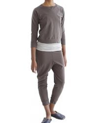 Domi - Cropped Knit Jogger - Lyst