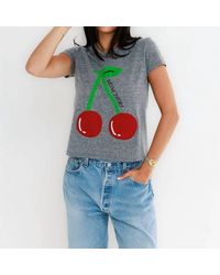 Sunny Somewhere - Mon Cheri Cherry Femme Crewneck Tee - Lyst