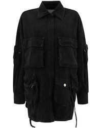 The Attico - Fern Denim Jacket - Lyst