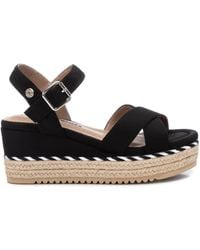 Xti - Suede Wedge Sandals By - Lyst