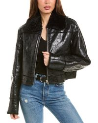 IRO - Miram Shearling Jacket - Lyst