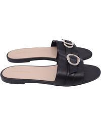 Stuart Weitzman - Crystal-Embellished Slides - Lyst