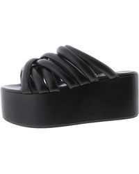 Simon Miller - Maze Macada Faux Leather Open Toe Platform Sandals - Lyst