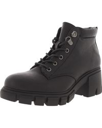 Dirty Laundry - Faux Leather Lug Sole Combat & Lace-up Boots - Lyst