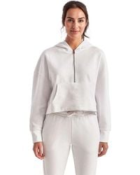 Tridri - Alice Half-Zip Hooded Sweatshirt - Lyst