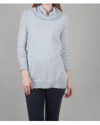 Kinross Cashmere - Exposed-seam Cowl Sweater - Lyst