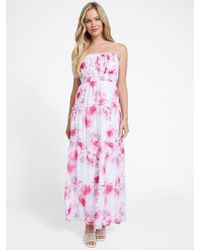 Guess Factory - Zariah Printed Tiered Maxi Dress - Lyst