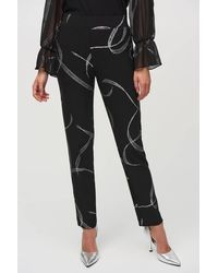 Joseph Ribkoff - Silky Knit Abstract Print Pull-On Pants - Lyst