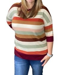 Honeyme - Stripe Weekender Tee - Lyst