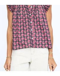 Thml - Block Print Flutter Sleeve Top - Lyst