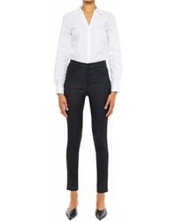 Kancan - High Rise Faux Leather Jeans - Lyst