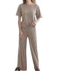 Things Between - Modal Oversized Tee Relaxed-Fit Pants Lounge Set - Lyst