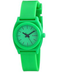 Nixon Small Time Teller Dial Watch - Green