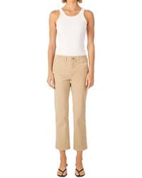AMO - Emerized Cropped Straight Leg Chinos - Lyst