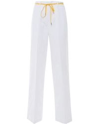 Aspesi - Relaxed Fit Straight-Leg Trousers With Drawstring - Lyst